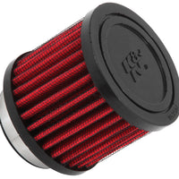 K&N 1.75 inch Vent 3 inch D 2.5 inch H Air Filter - Rubber Top