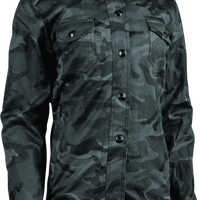 Speed and Strength Speed Society Armored Moto Shirt Camouflage Womens -XS