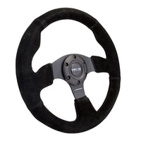 NRG Reinforced Steering Wheel (320mm) Suede w/Black Stitch