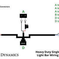 Diode Dynamics Heavy Duty (Single) Output Light Bar Wiring Harness