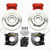 Wilwood Forged Dynalite P/S Park Brake Kit Red Chevy 12 Bolt w/ C-Clips