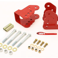 BMR 78-87 G-Body Bolt-On Control Arm Relocation Brackets - Red