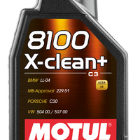 Motul 1L Synthetic Engine Oil 8100 5W30 X-CLEAN - LL04- MB 229.51- 504.00-507.00