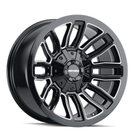 Mayhem 8108 Decoy 20x9 / 8x165.1 BP / 0mm Offset / 130.8mm Hub Black w/ Milled Spokes Wheel