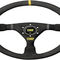 OMP WRC Mid-Depth 350mm Dished - Small Suede (Black)