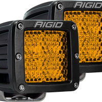 Rigid Industries D-Series - Diffused Rear Facing High/Low - Yellow - Pair