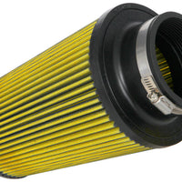 Airaid Universal Air Filter - Cone 3-1/2in Flange x 6in Base x 4-5/8in Top x 9in Height - Synthaflow