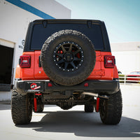 aFe 20-21 Jeep Wrangler Large Bore-HD 3in 304 Stainless Steel DPF-Back Exhaust System - Black Tip