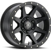 ICON Rebound 18x9 5x5 -12mm Offset 4.5in BS 71.5mm Bore Satin Black Wheel