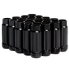 BLOX Racing 12-Sided P17 Tuner Lug Nuts 12x1.5 - Black Steel - Set of 20 (Socket not included)