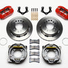 Wilwood Dynapro Low-Profile 11.00in P-Brake Kit - Red Mopar/Dana 2.50in Off w/Snap Ring Brng