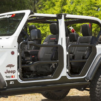 Rugged Ridge Fortis Front Tube Doors with Mirrors 18-23 Jeep Wrangler JL/JT