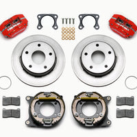 Wilwood Dynapro Lug Mount P/S Park Brake Kit Red Big Ford 2.00in Off Bronco 5 x 5.50