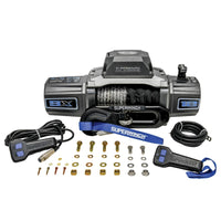 Superwinch 12000 LBS 12V DC 3/8in x 80ft Synthetic Rope SX 12000SR Winch - Graphite