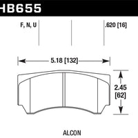 Hawk Alcon Street HPS Brake Pads