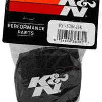 K&N Black Drycharger Rectangle Straight Air Filter Wrap - Black