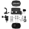 Wilwood Compact Tandem M/C - 15/16in Bore - w/Bracket and Valve (Pushrod) - Black