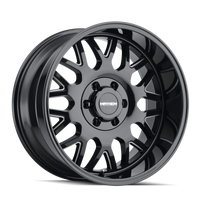 Mayhem 8110 Tripwire 20x9 / 6x139.7 BP / 0mm Offset / 106mm Hub Black w/ Milled Spokes Wheel