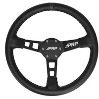 PRP Deep Dish Leather Steering Wheel- Black