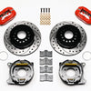 Wilwood Forged Dynalite P/S Park Brake Kit Drilled Red Ford 8.8 w/2.5in Offset-5 Lug