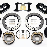 Wilwood Narrow Superlite 4R Rear P-Brk Kit 12.88in Drilled Chevy 12 Bolt w/ C-Clips