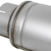 aFe ATLAS Aluminized Steel Muffler 5in Center/Center 24in L x 7in Diameter - Round Body