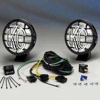 KC HiLiTES Apollo Pro 5in. Halogen Light 55w Fog Beam (Pair Pack System) - Black