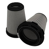 aFe MagnumFLOW Pro DRY S Air Filter 3-1/2in F x 5in B x 3-1/2in T x 6in H (Pair)