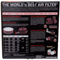 K&N Round Air Filter Assembly 12in ID / 3.063in Height / 5.125in Neck Flange / 7/8in Drop Base