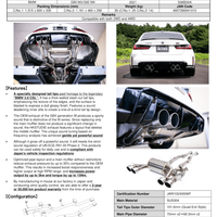 HKSTUDIE EXHAUST for BMW G80/G82 Comp