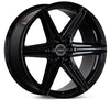 Vossen HF6-2 24x10 / 6x139.7 / ET25 / Deep Face / 106.1 - Gloss Black Wheel