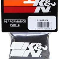 K&N Precharger Air Filter Wrap Black Universal Polyester 6in. Height 7in. Inside Diameter