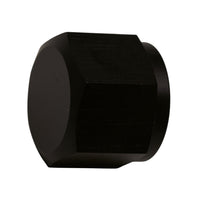 DeatschWerks 8AN Female Flare Cap - Anodized Matte Black