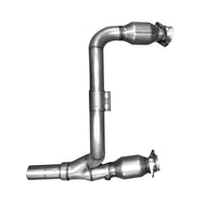 BBK 07-11 Jeep 3.8 V6 Long Tube Exhaust Headers And Y Pipe And Converters - 1-5/8 Silver Ceramic