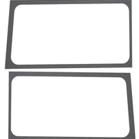 DEI 18-23 Jeep Wrangler JL 2-Door Boom Mat Rear Side Window Trim - 2 Piece - Gray Leather Look