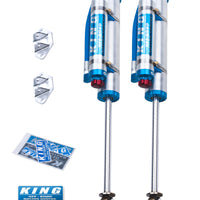 King Shocks 07-18 Jeep Wrangler JK Rear 2.5 Dia Piggy Hose Res Shocks 3-5in Lift w/Adjuster (Pair)