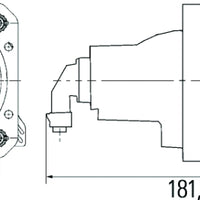 Hella 90mm Bi-Halogen / Bi-Xenon V2 Shutter Pigtail