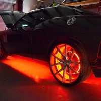 Oracle LED Illuminated Wheel Rings - Double LED - Red SEE WARRANTY