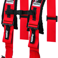 DragonFire Racing Harness- H-Style- 4-Point- 3in Buckle- Red