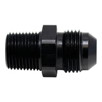 DeatschWerks 8AN Male Flare to 3/8in Male NPT Adapter - Anodized Matte Black