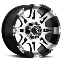 Raceline 982 Raptor 16x8in / 8x170 BP / 0mm Offset / 130.81mm Bore - Black & Machined Wheel