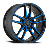 Konig Myth 18x8 5x108 ET43 Gloss Black w/ Blue Tinted Clearcoat