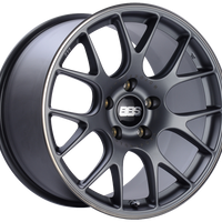 BBS CH-R 19x10 5x130 ET38 CB71.6 Satin Titanium Polished Rim Protector Wheel