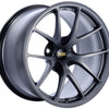 BBS RI-A 18x9.5 5x114.3 ET22 Matte Graphite Wheel -82mm PFS/Clip Required