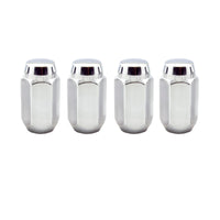 McGard Hex Lug Nut (Cone Seat) M14X1.5 / 22mm Hex / 1.635in. Length (4-Pack) - Chrome