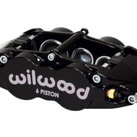 Wilwood Caliper-Narrow Superlite 6R-RH - Black 1.62/1.12/1.12in Pistons 1.25in Disc