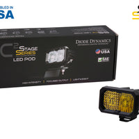 Diode Dynamics Stage Series 2 In LED Pod Pro - Yellow Flood Standard ABL Each