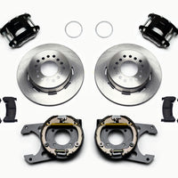 Wilwood D154 P/S Park Brake Kit 12 Bolt 2.75in offset Staggered Shock