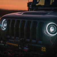 Oracle Oculus Bi-LED Projector Headlights for Jeep JL/Gladiator JT - Matte Blk - 5500K SEE WARRANTY