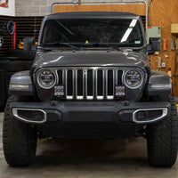 Diode Dynamics 18-21 Jeep JL Wrangler SS5 Bumper LED Pod Light Kit - Sport Yellow Driving